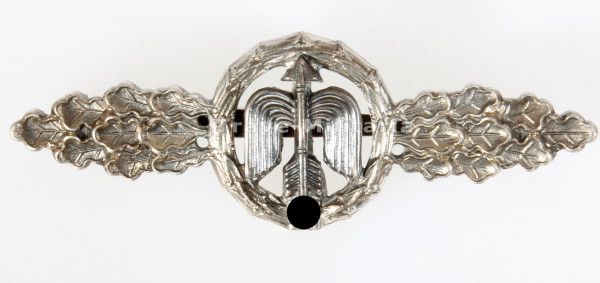 Frontflugspange für Jäger in Silber