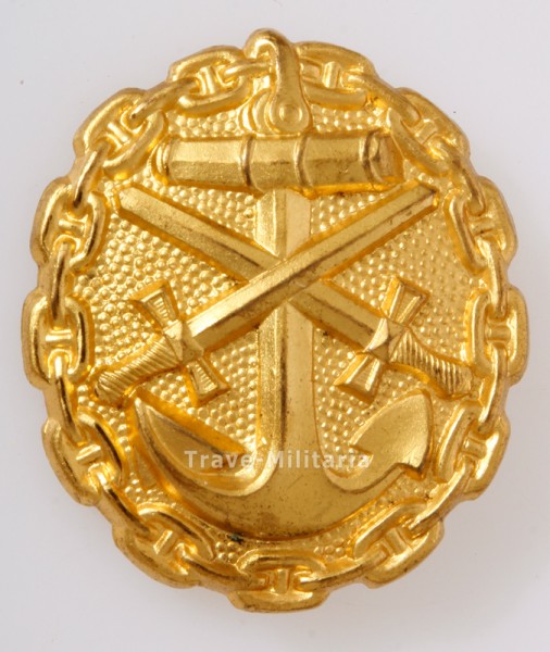 Verwundetenabzeichen der Marine 1918 in Gold
