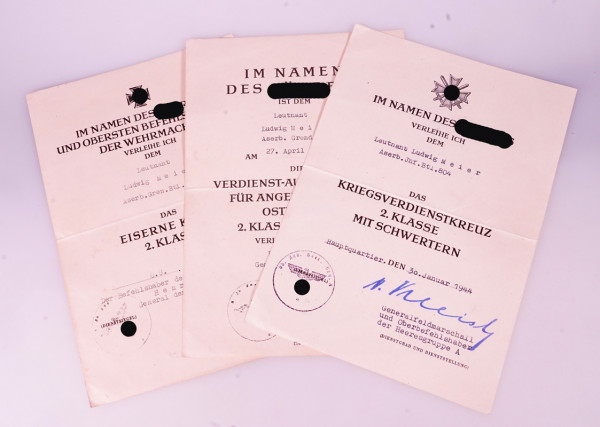 Urkundengruppe Meier Aserb. Inf. Btl. 804