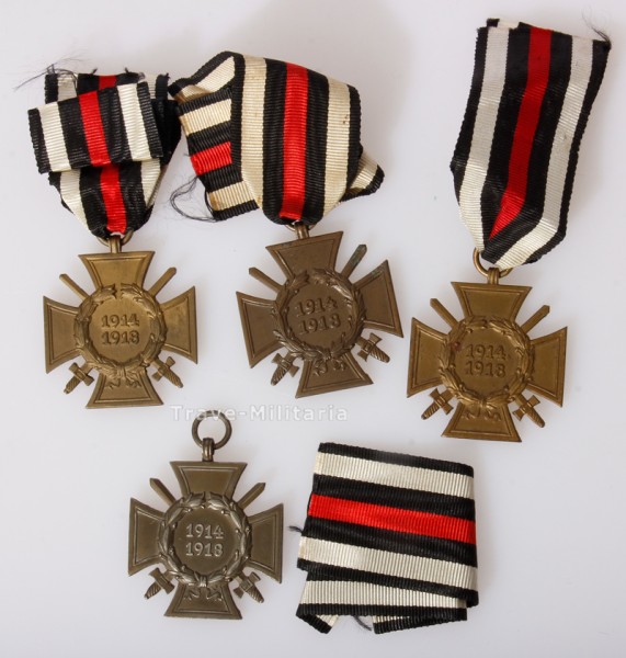 4x Ehrenkreuz für Frontkämpfer