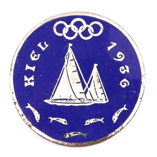 XI-Olympische Spiele 1936 Besucherabzeichen Kiel 1936