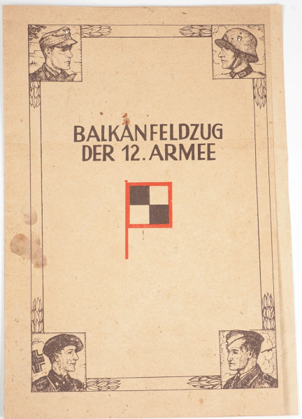 Faltblatt "Balkanfeldzug der 12. Armee"