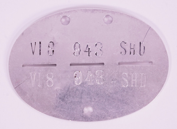 Erkennungsmarke VI8 943 SHD
