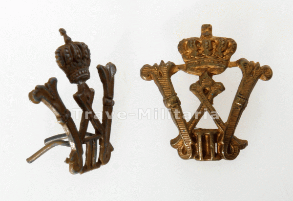 2 Schulterklappenauflagen Kaiser Wilhelm der II.