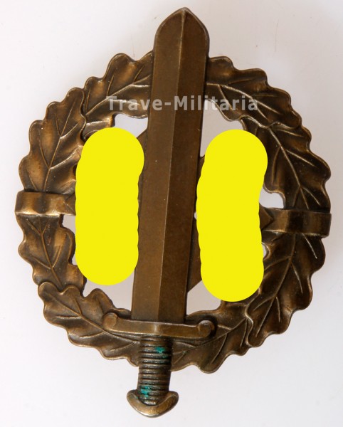 SA-Sportabzeichen in Bronze mit Matrikelnummer 834996