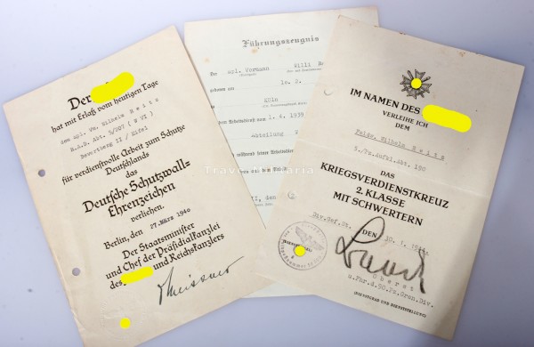 Urkundengruppe Reitz Pz. Aufkl. Abt. 190