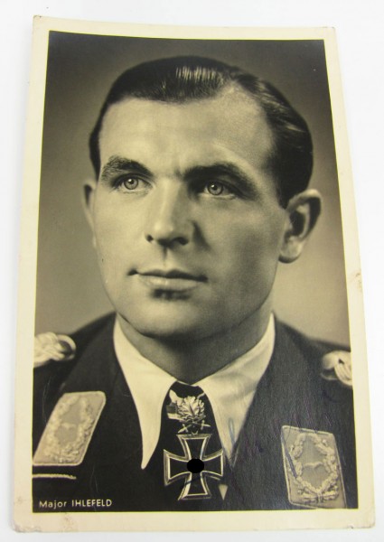 Schwerterträger Ihlefeld Unterschrift auf Hoffmann-Karte