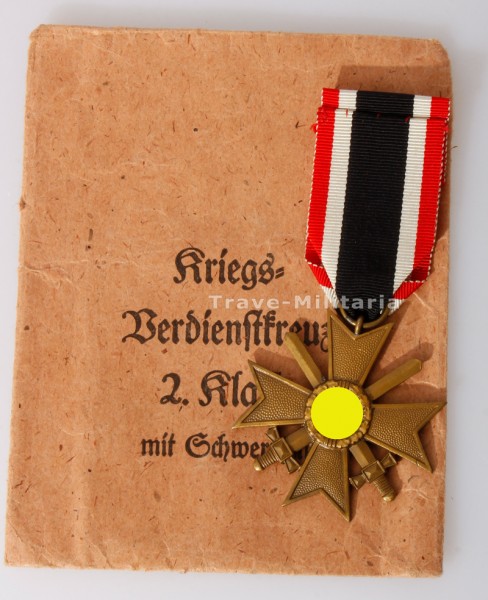 Kriegsverdienstkreuz 2. Klasse 1939 mit Schwertern mit Tüte