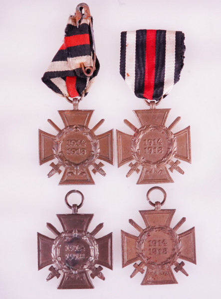 4x Ehrenkreuz für Frontkämpfer