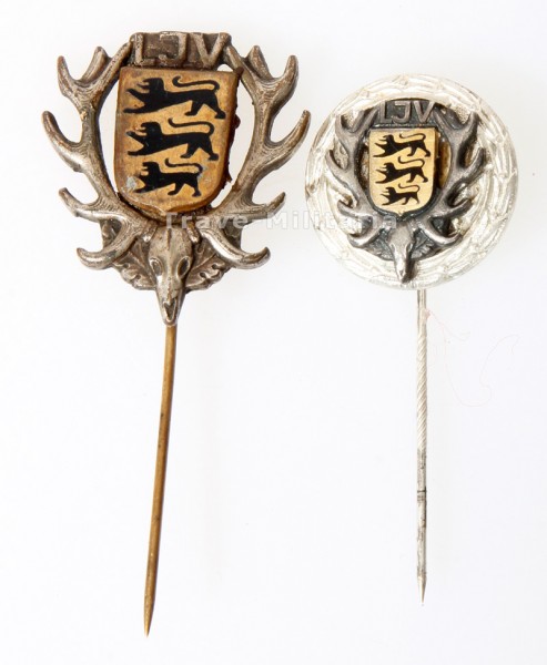 Württemberg Landesjagd-Verband 2 Mitgliedsabzeichen