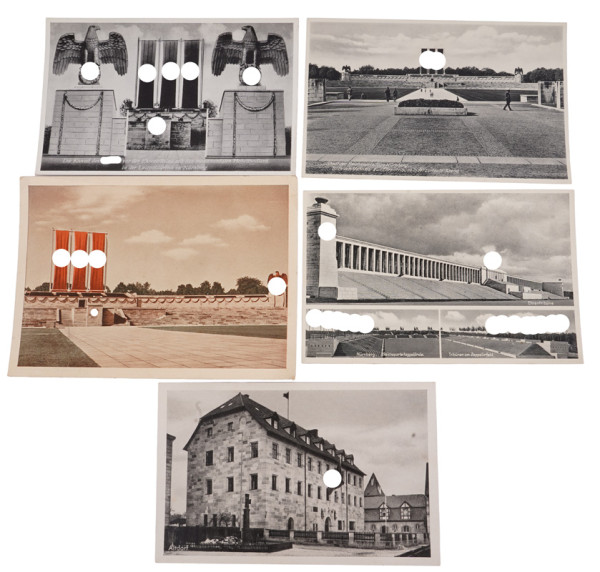 5 NSDAP-Postkarten Nürnberg