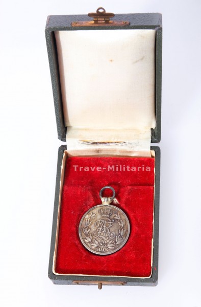 Friedrich August Medaille in Silber im Etui