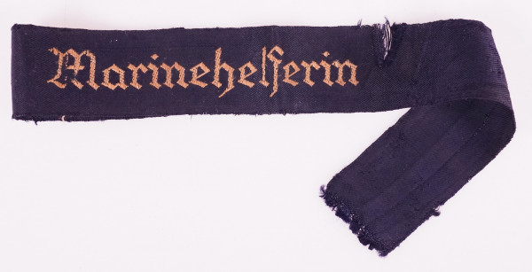 Kriegsmarine Ärmelband ``Marinehelferin´´