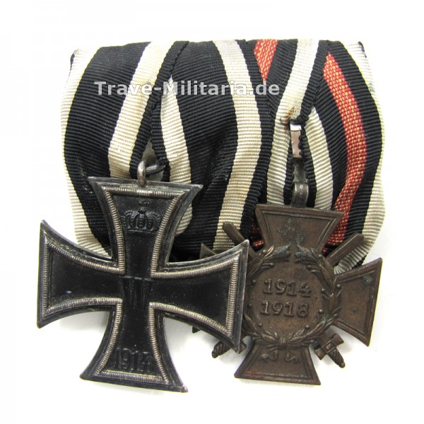 2er Ordenspange EK 2 1914 und FEK