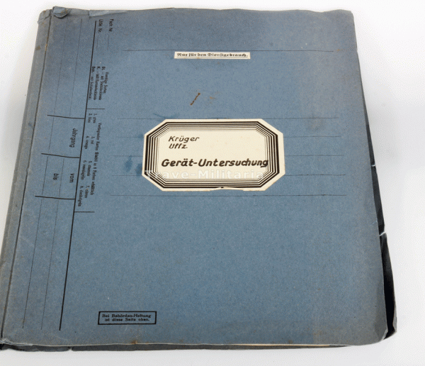 Ordner Gerät-Untersuchung Heeres-Feldzeugämter