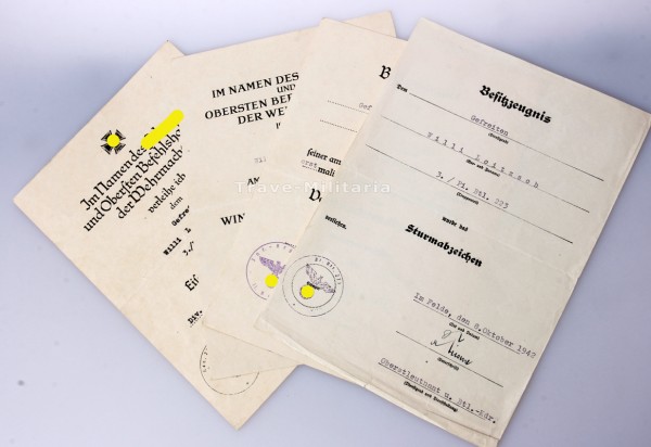 Urkundengruppe Loitzsch Pi-Btl. 223 / 223. I.D.
