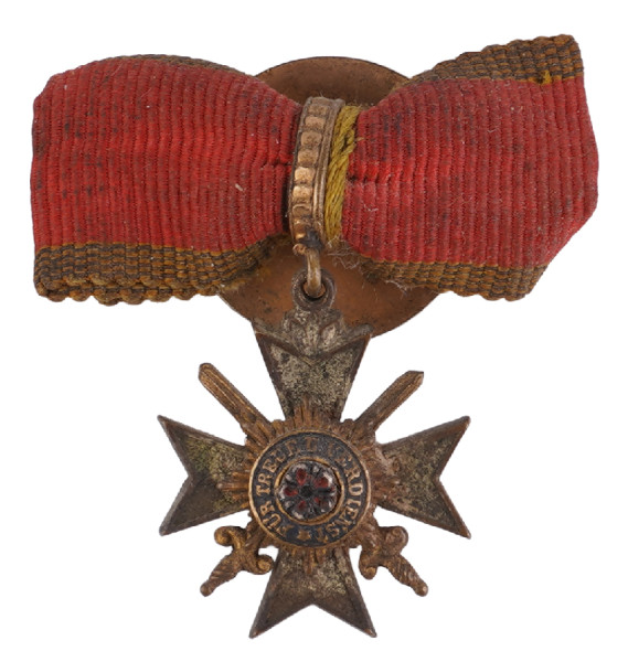 Miniatur Fürstlich Lippischer Hausorden Ehrenkreuz 4. Klasse mit Schwertern