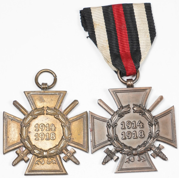 2x Ehrenkreuz für Frontkämpfer