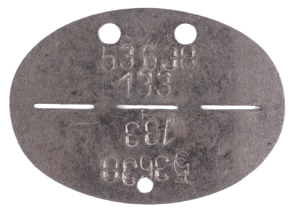 Erkennungsmarke 53638 133 3./Tr.G.3