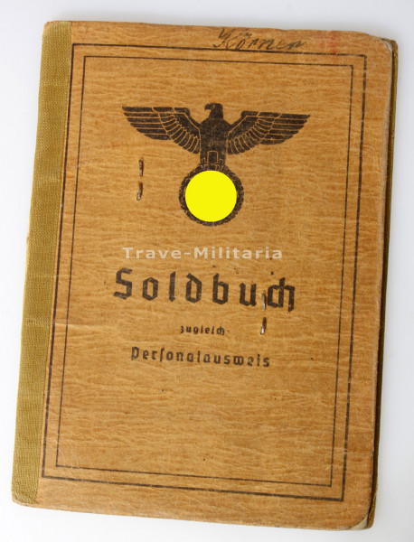 SS-Soldbuch Körner San.Ausb.Abt. d. W-SS-Afrikakorps