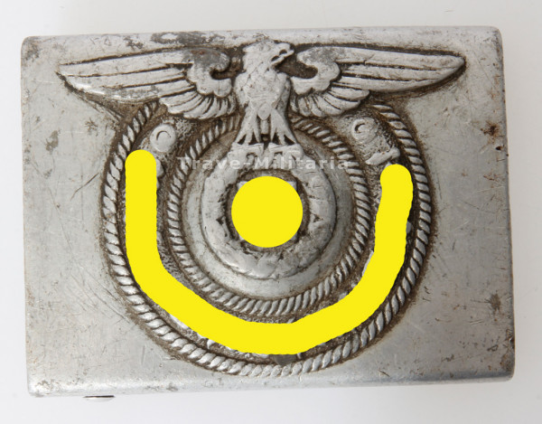 Aluminium Koppelschloss der Waffen-SS