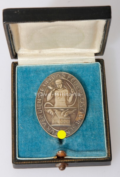 Erinnerungsabzeichen Verdienste um das Feuerlöschwesen 1934 im Etui