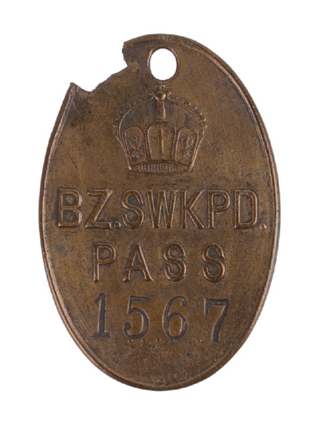 Deutsch-Südwestafrika Passmarke B2. SWKPD Nummer 1567