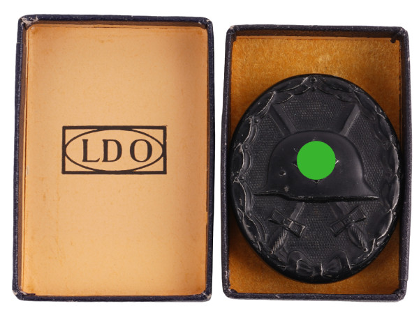 Verwundetenabzeichen in Schwarz im LDO-Etui