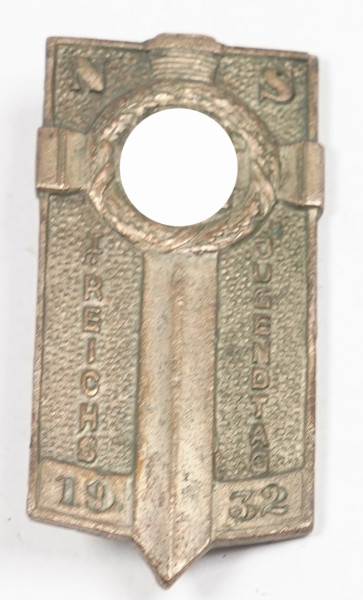 NS Reichsjugendtag 1932 Abzeichen in Silber für Teilnehmer