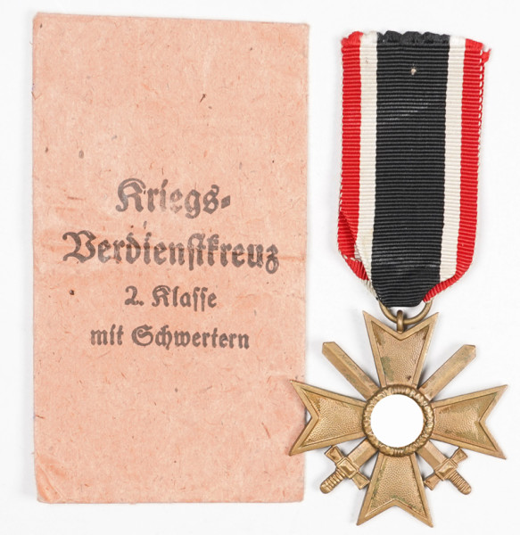 Kriegsverdienstkreuz 2.Klasse mit Schwertern mit Tüte
