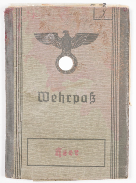 Wehrpaß Jork San.Ers.Abt.10, I.R.209, Schw.Werfer-Regiment 22