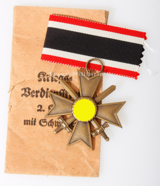 Kriegsverdienstkreuz 2. Klasse mit Schwertern mit Tüte