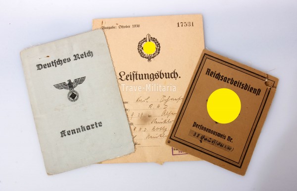 Ausweise RAD Oberstfeldmeister Karl Schäfer