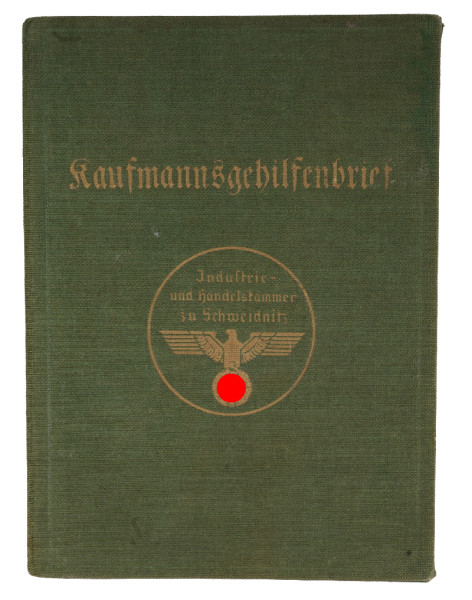 Kaufmannsgehilfenbrief Industrie. und Handelskammer zu Schweidnitz