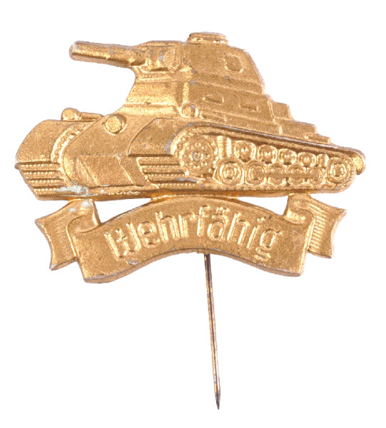 Wehrmacht Heer Musterungsabzeichen Panzer ,,Wehrfähig"