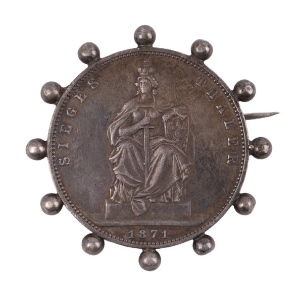 Sieges -Thaler 1871 - Brosche