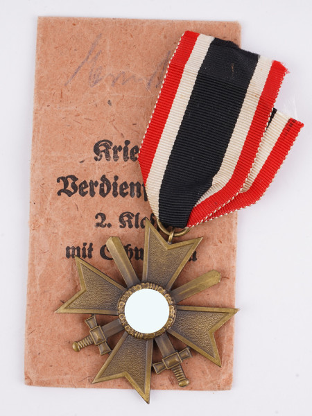 Kriegsverdienstkreuz 2. Klasse mit Schwertern mit Tüte