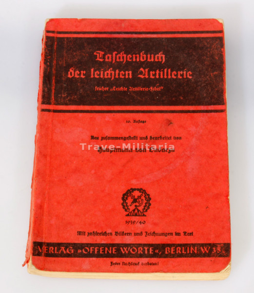 "Taschenbuch der leichten Artillerie - Leichte Artillerie-Fibel" Dienstunterrichtsbuch