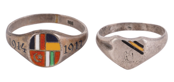 2 Patriotische Ringe, Bündnisring Osmanisches Reich 1.Weltkrieg