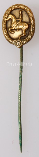 Miniatur Deutsches Reiterabzeichen in Bronze