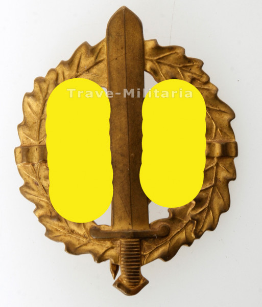 SA-Sportabzeichen in Gold mit Matrikelnummer 4859