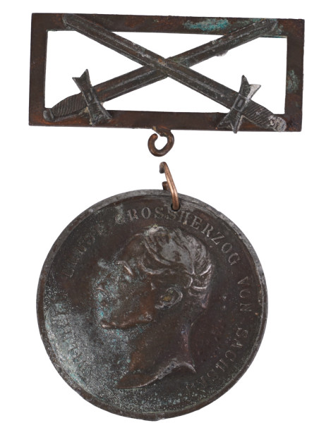 Sachsen-Weimar-Eisenach Allgemeines Ehrenzeichen in Bronze Dem Verdienste 1914 mit Schwerterspange