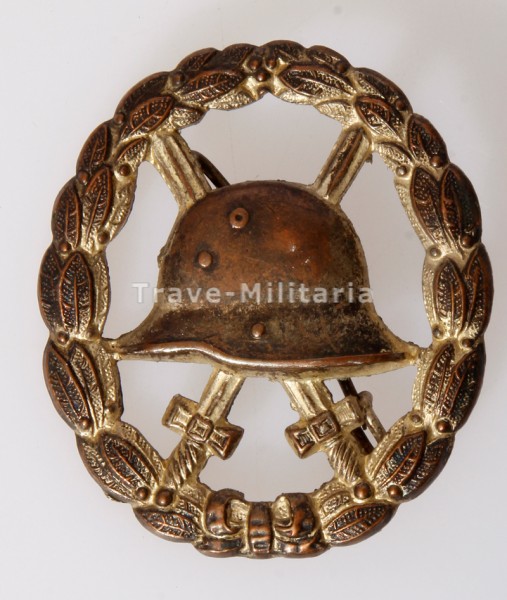 Verwundetenabzeichen in Mattweiß 1918 durchbrochen seltene Variante