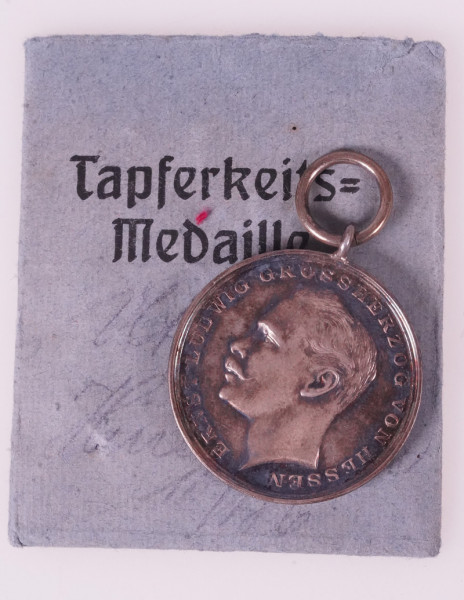 Hessen Allgemeines Ehrenzeichen für Tapferkeit 1894 mit Tüte