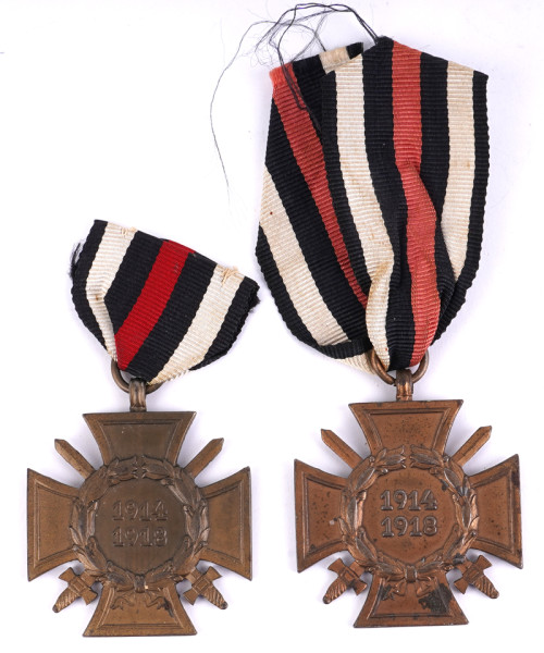 2x Ehrenkreuz für Frontkämpfer