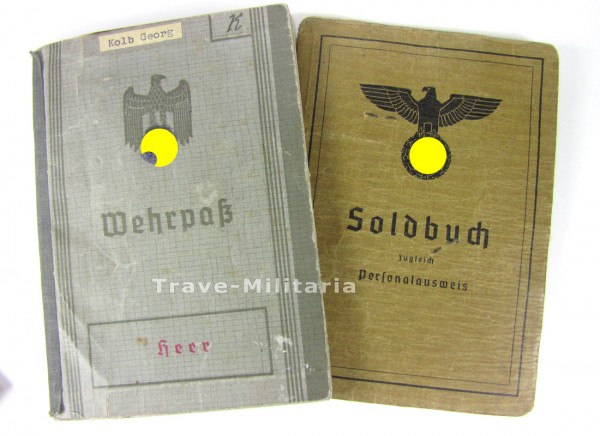 Soldbuch und Wehrpaß Gebirgsjäger im Kretaeinsatz