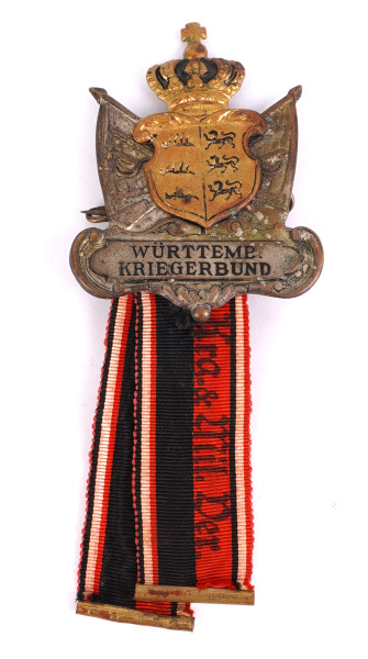Württemberger Kriegerbund Mitgliedsabzeichen Kriegerverein Molvertshaus