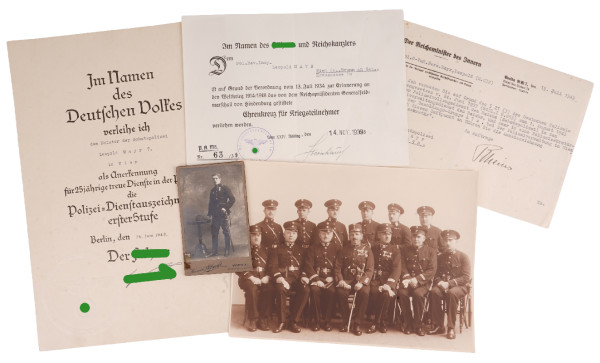 Urkundenpaar Mayr Schutzpolizei Wien