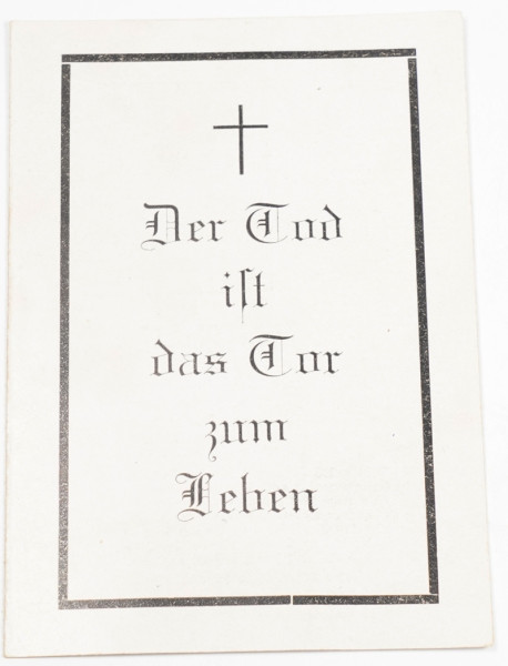 Sterbebild 3er Brüder Prölß