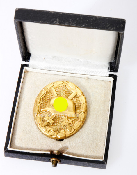 Verwundetenabzeichen in Gold im Etui 1939